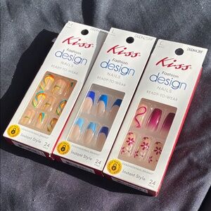 Kiss Fashion Design Press-On Nails - Multicolor Set